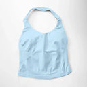 NCLAGEN Gym Halter Top Longline Strappy Yoga Wear