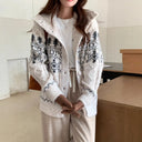 Fair Isle High Neck Cardigan