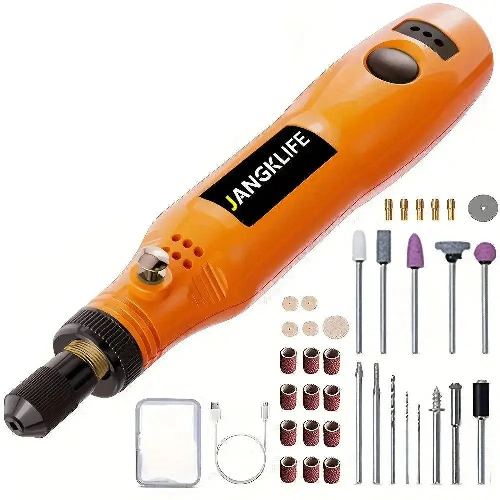 USB Cordless Rotary Tool Kit For Woodworking And Engraving