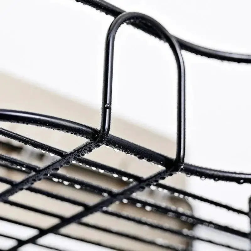 Iron Wall Shelf Organizer for Stylish Bathroom Storage