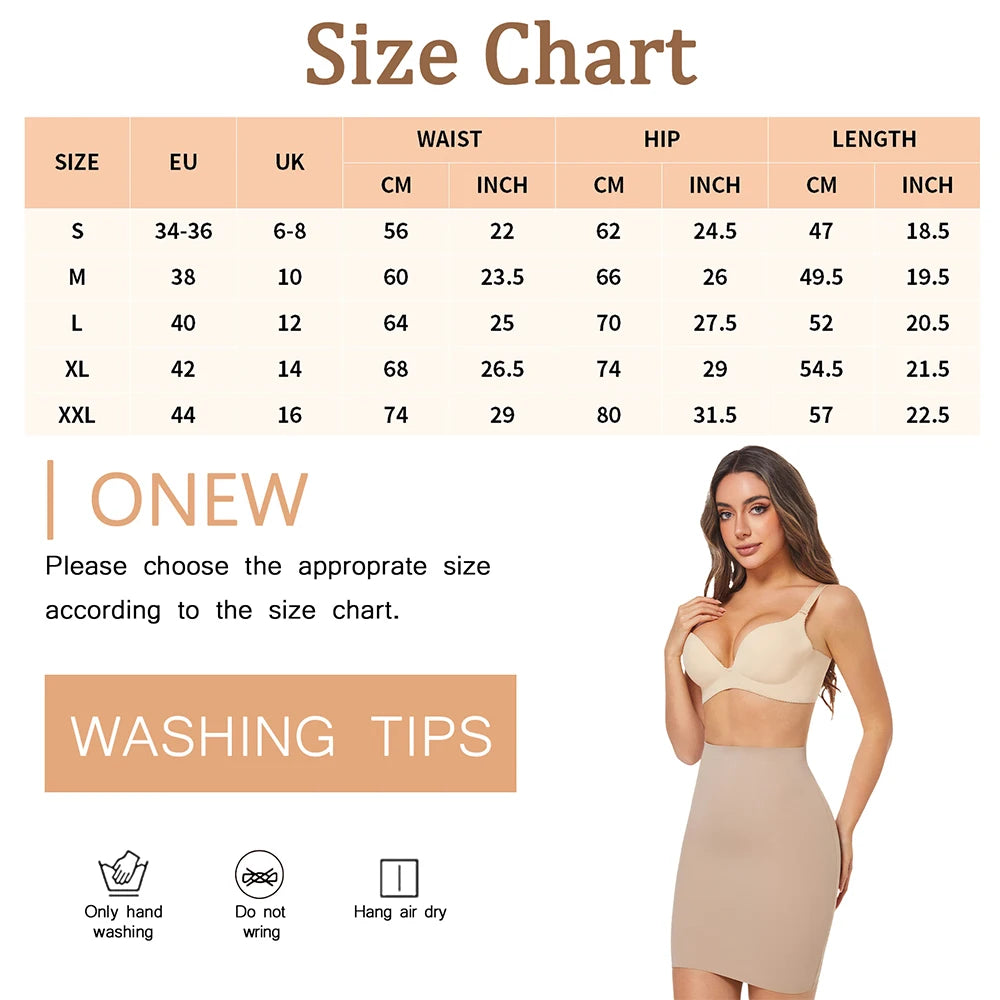 Tummy Control Half Slip Underskirt