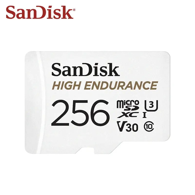 Original SanDisk High Endurance Micro SD Card MicroSDHC 32GB V30 C10 MicroSDXC 64GB 128GB 256GB Memory Card For Dash Camera