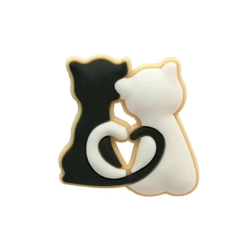 Cute Cats Croc Charms Sneakers Garden Shoe Decorations
