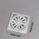 Shower Hair Drain Filter Prevents Clogs