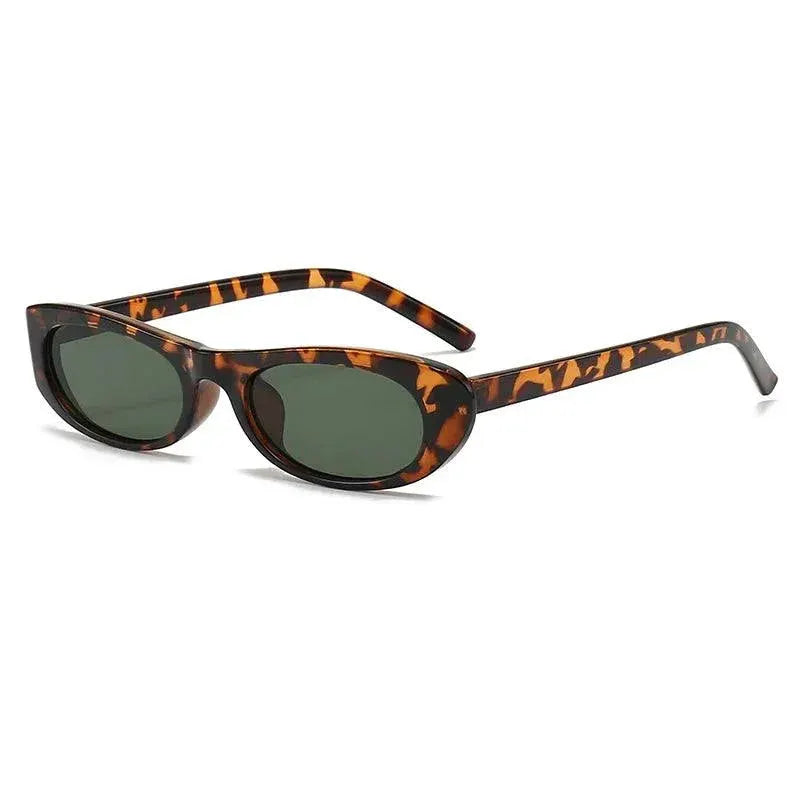 Trendy Womens Retro Oval Sunglasses Small Frame UV400