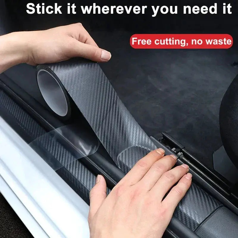 Nano Carbon Fiber Car Sticker Paste Protector Tape