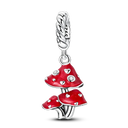 Sterling Silver Bright Red Charm
