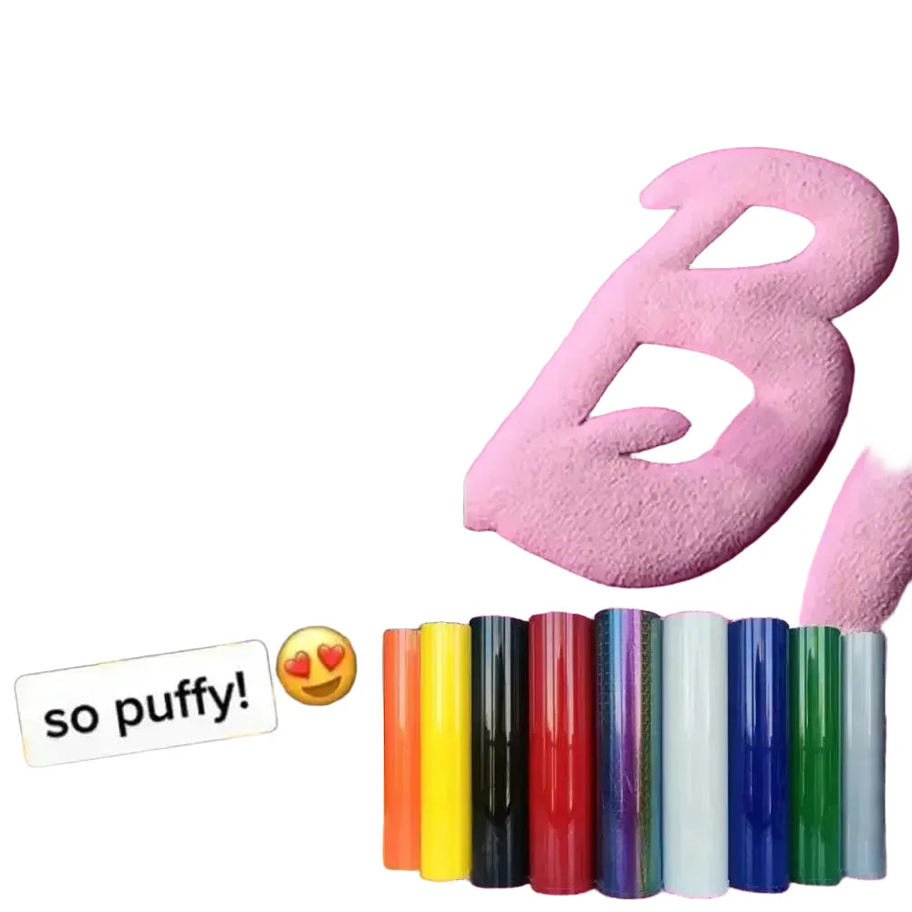 Adds Depth Puff Vinyl for DIY T-Shirts — blue