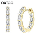 Luxurious Moissanite Hoop Earrings