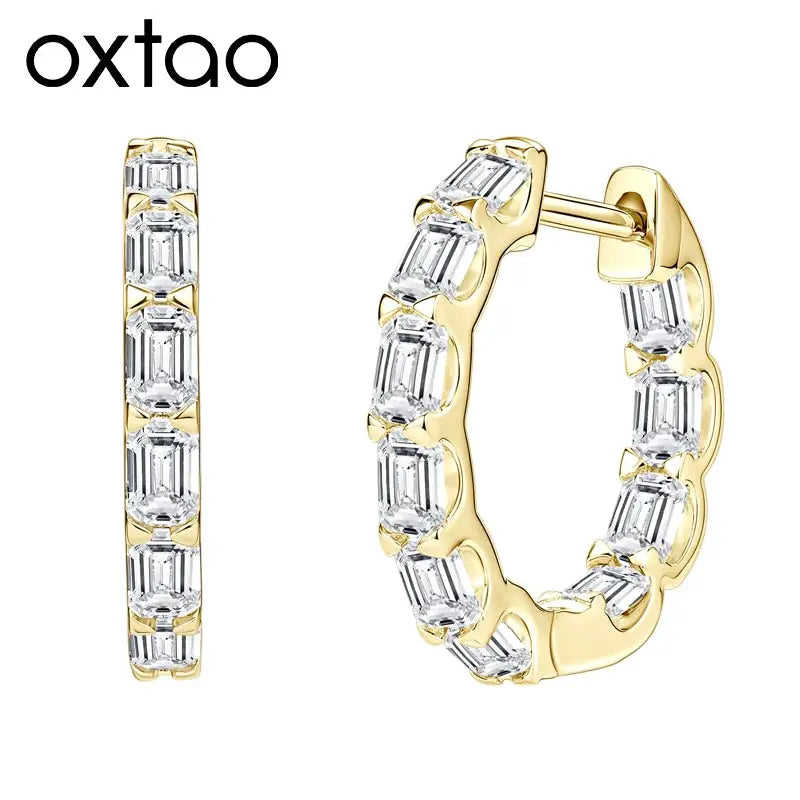 Luxurious Moissanite Hoop Earrings — product image 1
