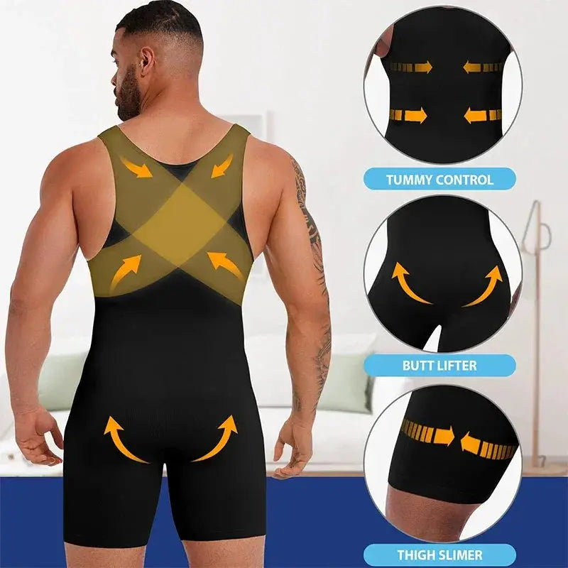 Men's Slimming Compression Bodysuit Ultimate Body Shaper