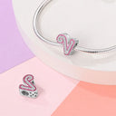 Sterling Silver Romantic Pink Letters