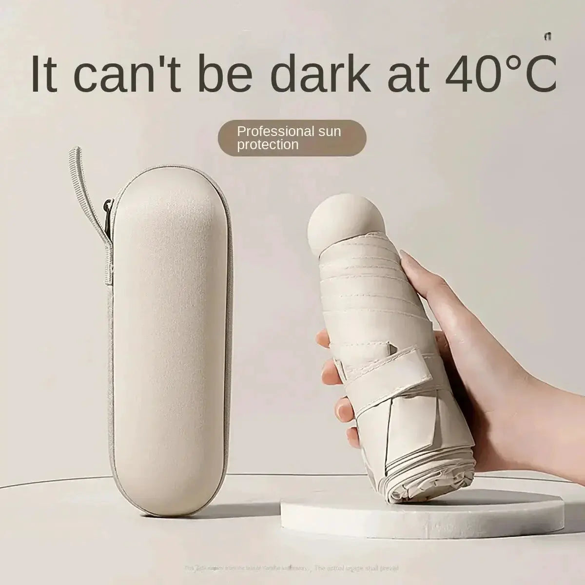 Capsule Umbrella Portable Solid Color Sunshade For Women - OurLum.com