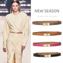 Luxury Leather Waist Belt for Women's Elegant Fashion Accessory