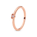 Sterling Silver Ring Love Heart