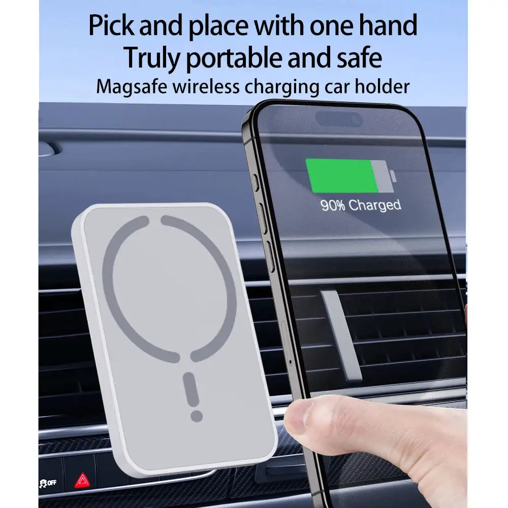 Magnetic Wireless Charger Car Phone Holder Air Vent Mount for IPhone17 16 15 14 13 Pro Max Samsung S26 S25 Fast Charging Stand