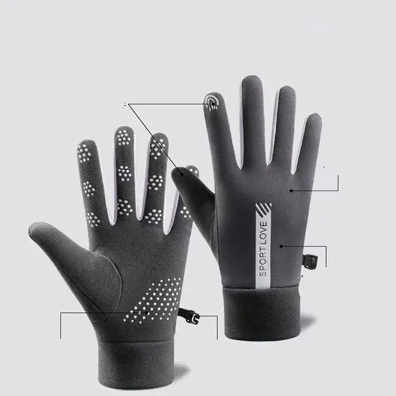 Womens Autumn Winter Sports Warm Waterproof Gloves