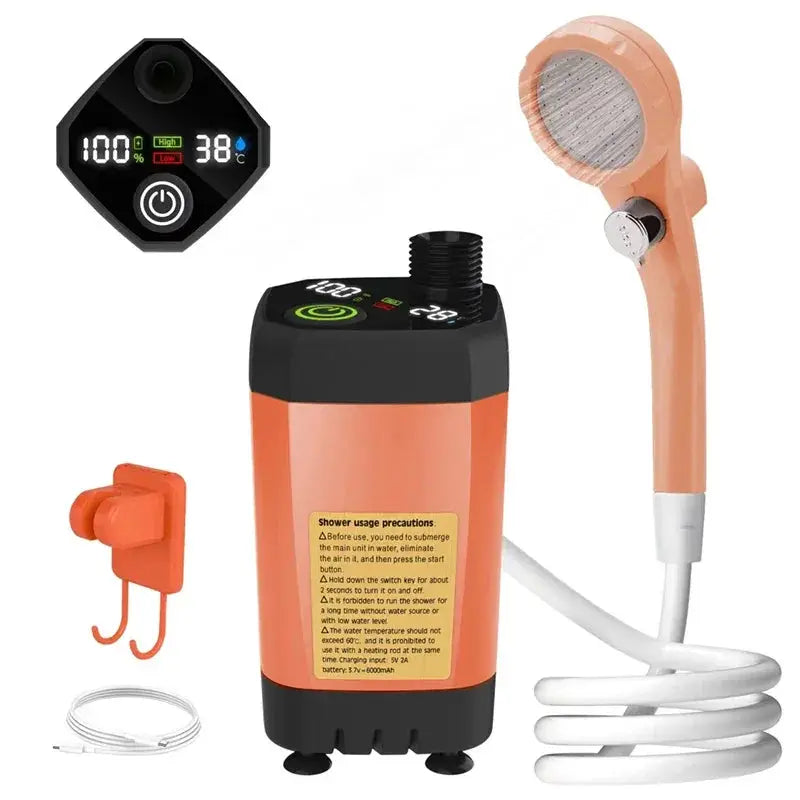 Efficient Outdoor Shower Pump Campers — product view 8