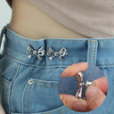 Bowknot Button Adjuster Stylish Waistband Tightener