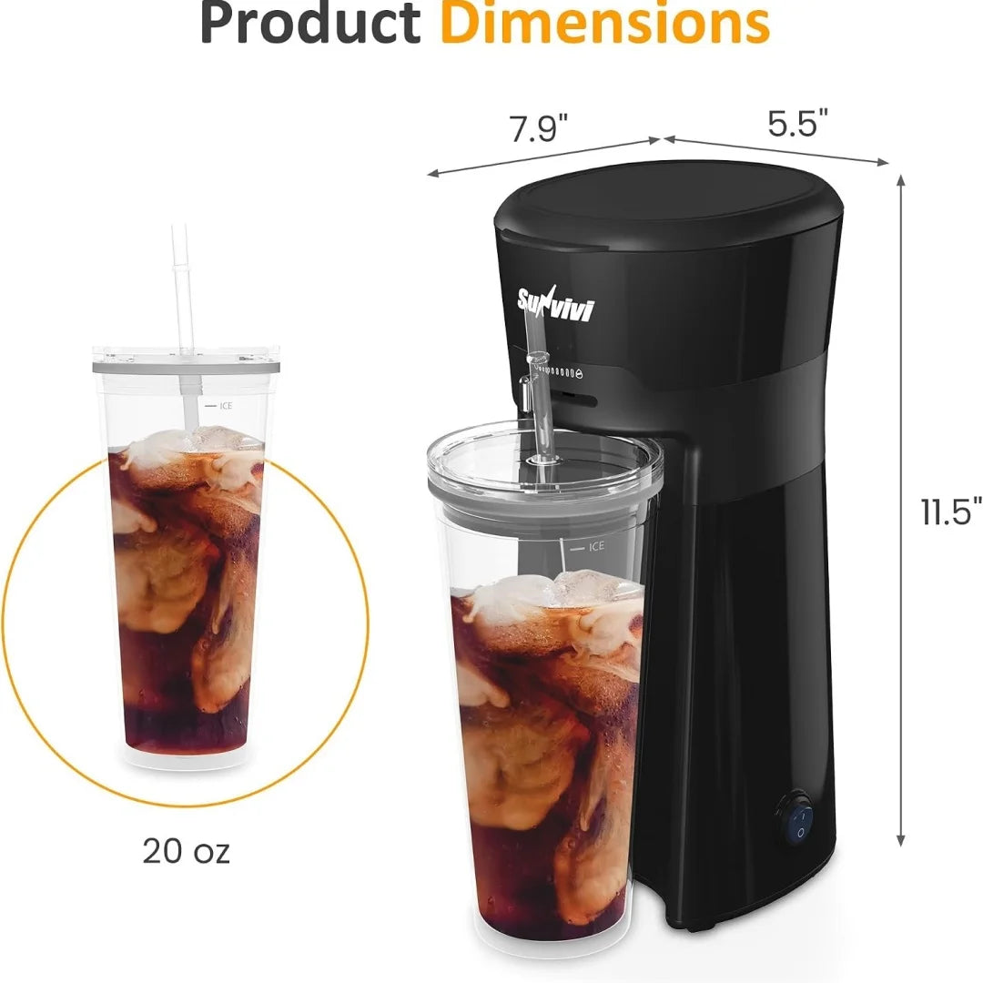Portable Cold Brew Coffee Maker, Quick Iced Coffee & Tea — product view 3