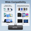 BOYA BY V4U Wireless Lavalier Microphone System For IPhone Android YouTube Vlogs