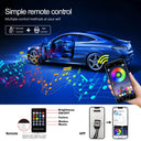 LED Car Ambient Lights Bluetooth RGB