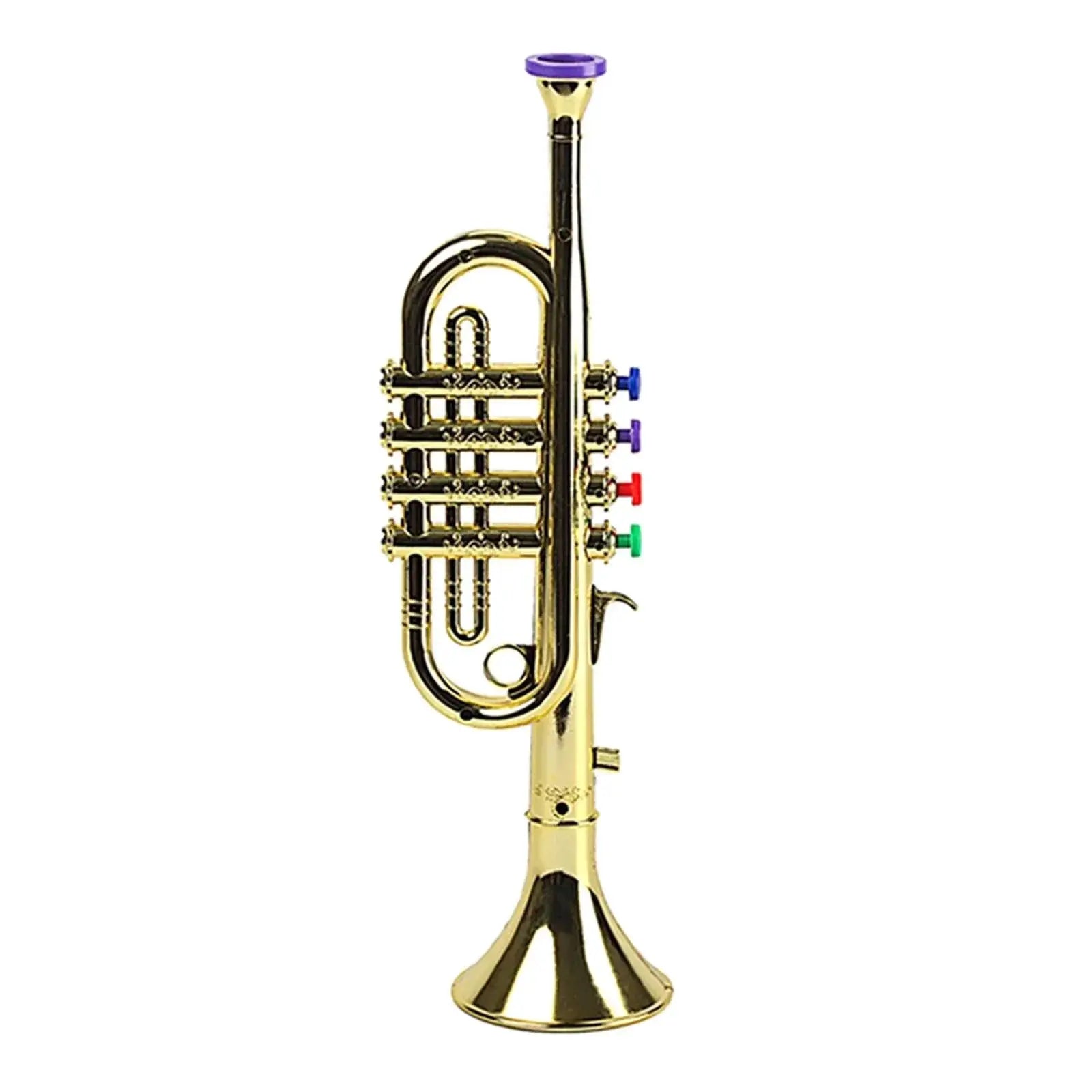 Toy Trumpet for Kids Safety Tested BPA Free Silver Gold