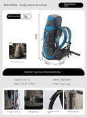 70L Naturehike Backpack For Hikers Lite
