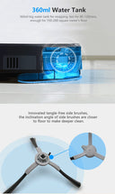 High End Model ABIR X8 Robot Vacuum UV Cleaner Tank