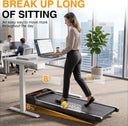 Under Desk Walking Pad 2.5 HP Space Saving Compact Treadmill