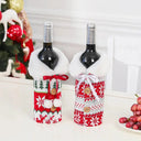 Wine Bottle Covers for Christmas Decor