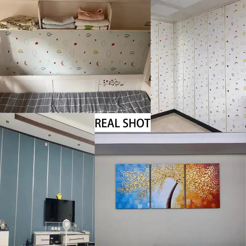 Linen Wallpaper Self Adhesive 3D Wall Stickers Waterproof