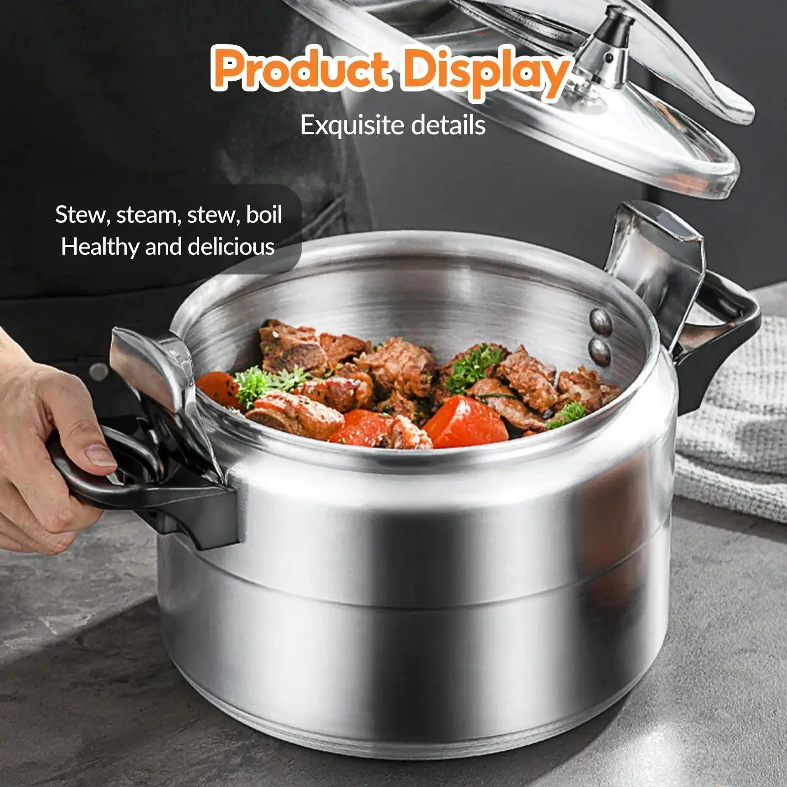 9L Aluminum Pressure Cooker Induction Gas Compatible