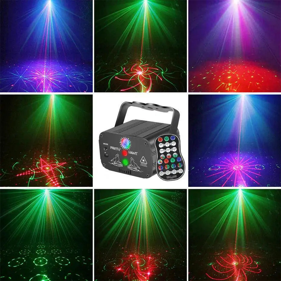 Alien RGB Laser Light Projector Portable Party Lamp Remote
