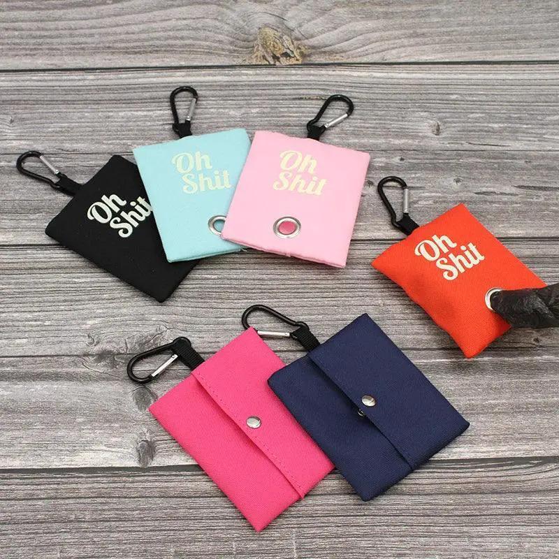 Pet Waste Bag Dispenser Portable Canvas Bags For Pet Cleanup