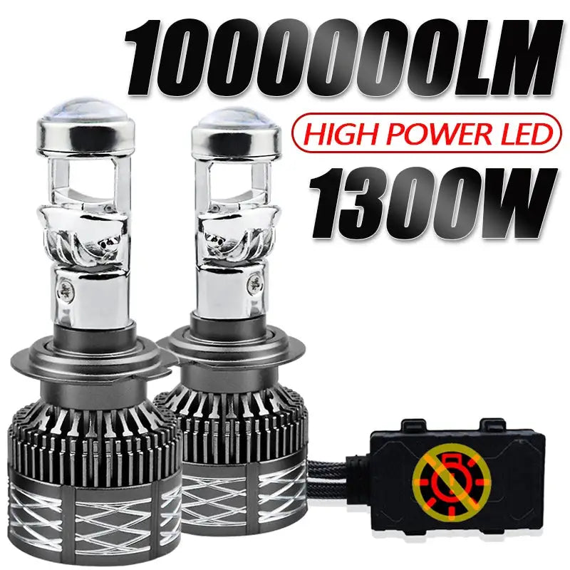 LED Projector Lens Headlight Car Bulb Canbus Turbo High Power — product view 1