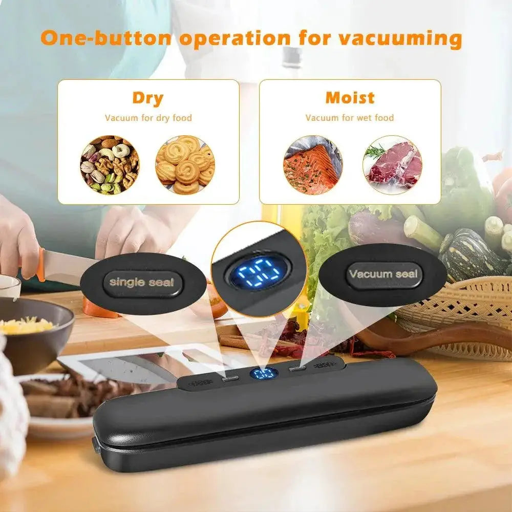 Vacuum Sealer Machine With 10 Free Bags For Freshness