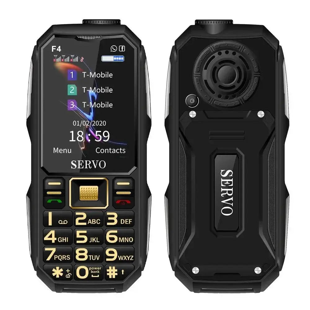 Servo F4 Triple SIM Magic Voice Power Bank Mobile Phone