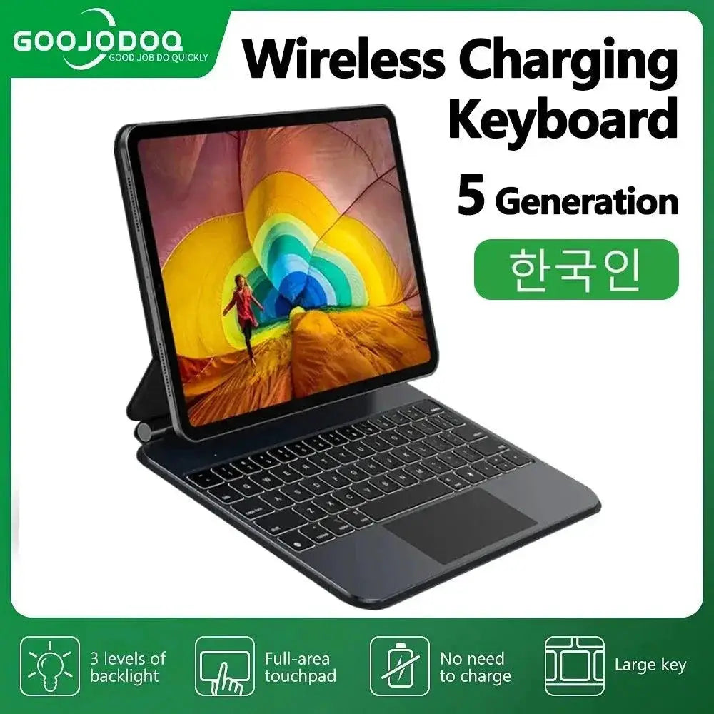 Wireless Charging Keyboard Case for iPad Pro and Air