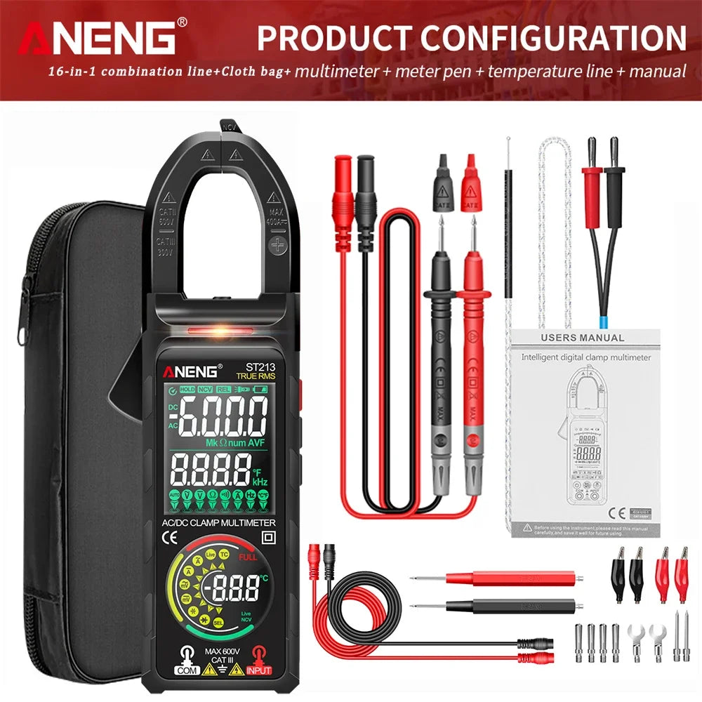 Digital Clamp Meter Aneng Dc/Ac