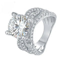 Moissanite Ring in Sterling Silver Stunning