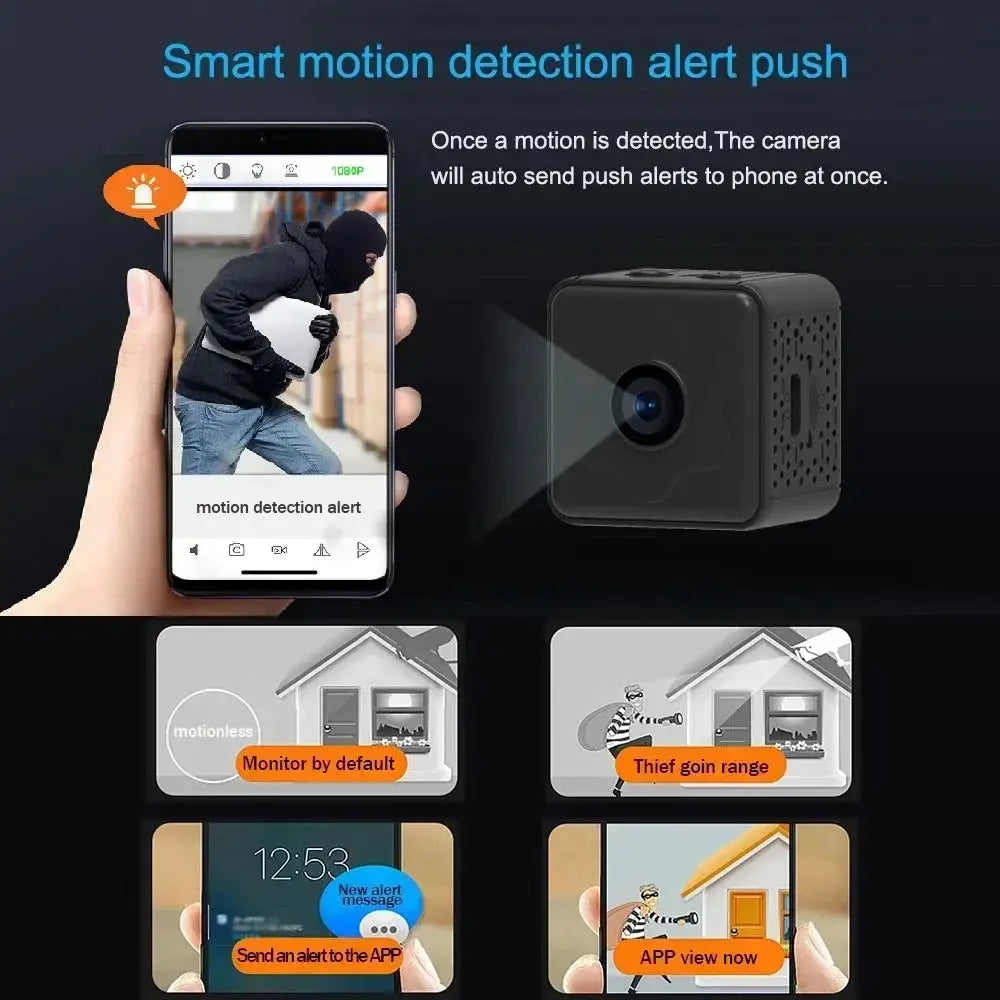 2026 NEW X9 Mini Wireless WiFi Camera, Remote Monitoring Home IP Camera with Super-Long Battery Life, No Plug Needed