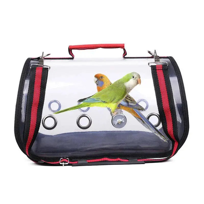 ClearView Transparent Parrot Carrier Bag for Travel Easy