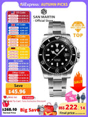 San Martin Upgraded Version 40mm Water Ghost Diver Watch Men Luxury Automatic Mechanical Watches Sapphire Waterproof 200m SN0017
