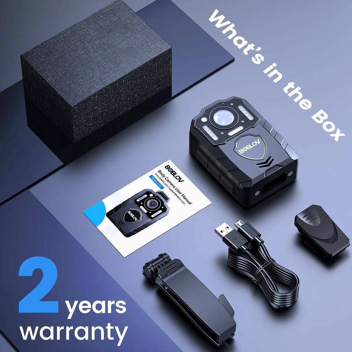 BOBLOV Body Camera Battery Night Vision Body Cam Battery Built — product view 8