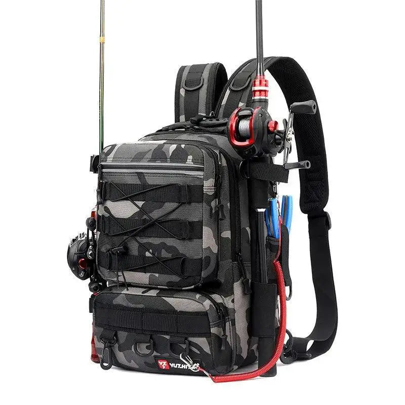 Camouflage Fishing Backpack Large Capacity Tackle Bag