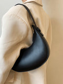 Armpit Bags: Cute Half Crescent Leather Bag