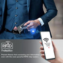 Slim RFID Wallet - Scratch Resistant Metal Clip