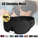 3D Contoured Light Blocking Sleep Mask for Travel Comfort