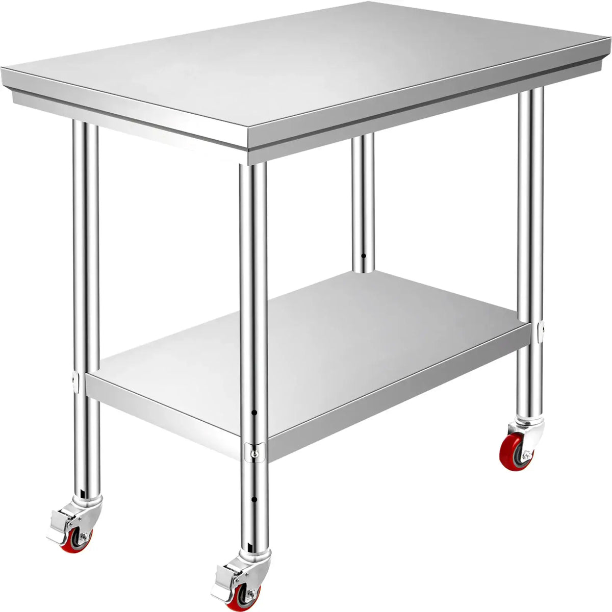 SucceBuy Stainless Steel Kitchen Worktable Shelves Commercial — product view 1